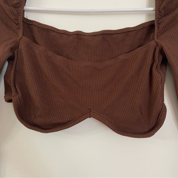 Brown crop top - Picture 4 of 6